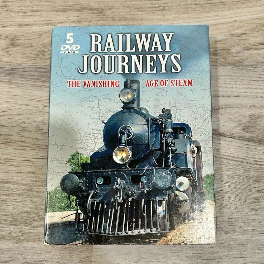 Railway Journeys: The Vanishing Age of Steam DVD 5-Disc Set 2005 Train History